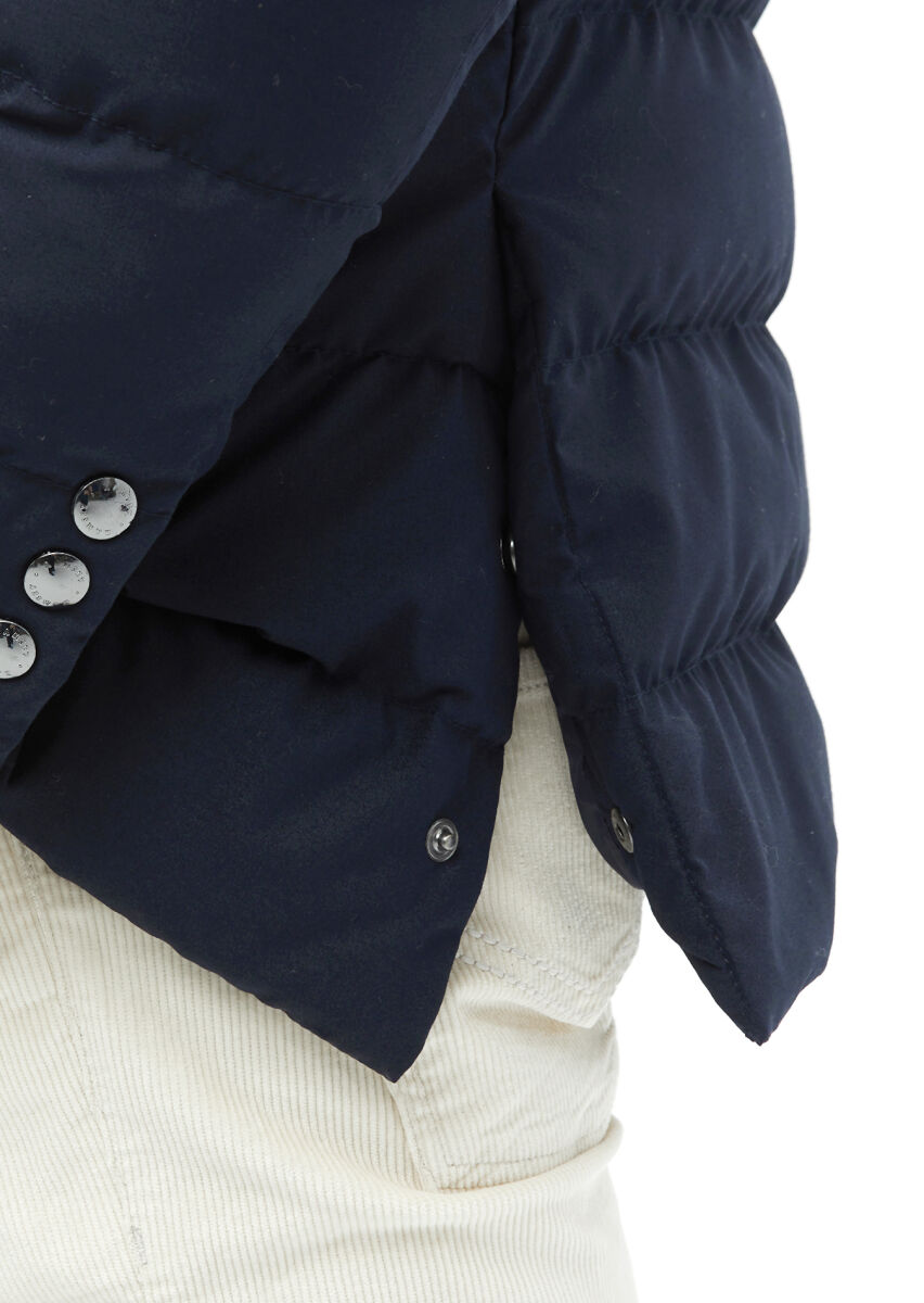 Navy Blue Regular Fit Lightweight Jacket - 7
