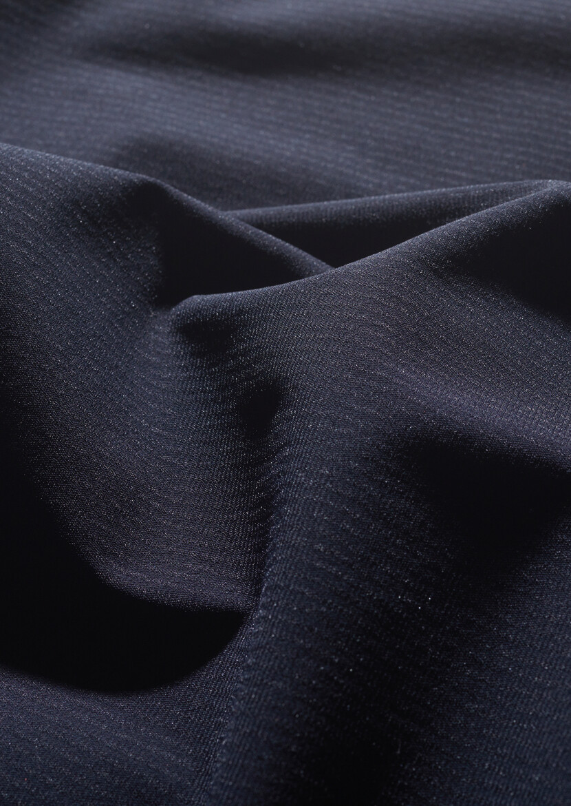 Navy Blue Regular Fit Turtleneck Casual Knitting Puffer Vest - 7