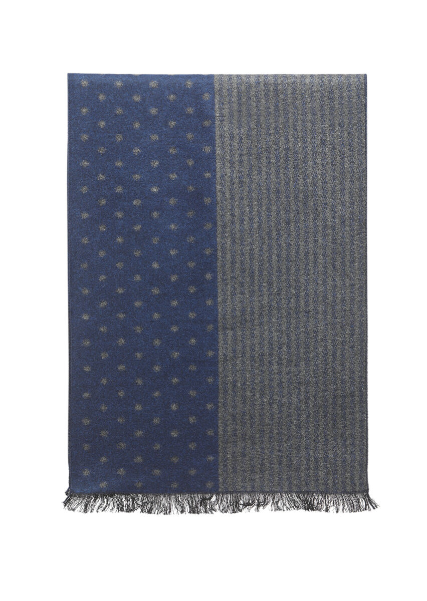 Navy Blue Scarf - 1