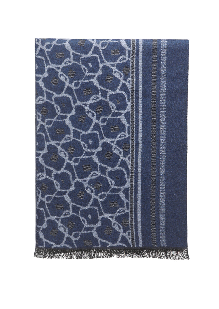 Navy Blue Scarf - 1