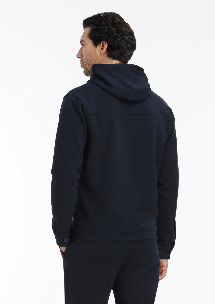 Navy Blue Shirt Jacket - 5
