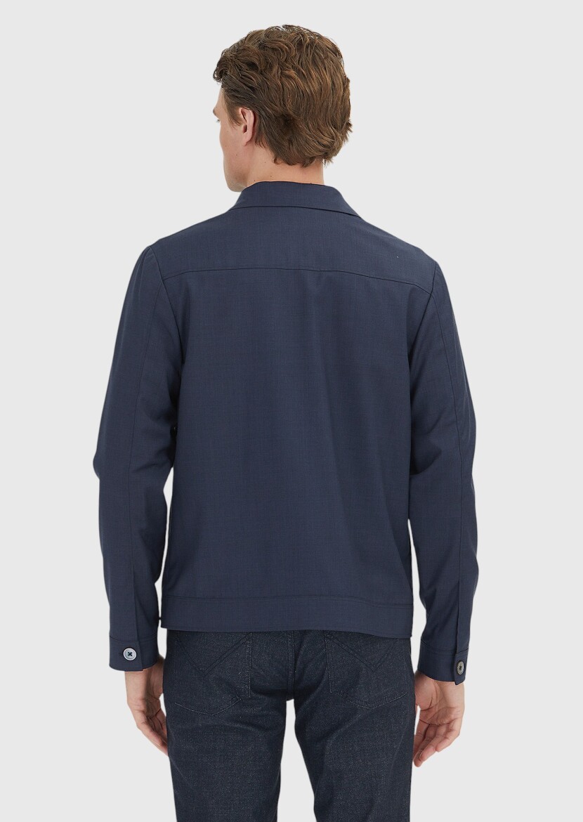 Navy Blue Shirt Jacket - 6