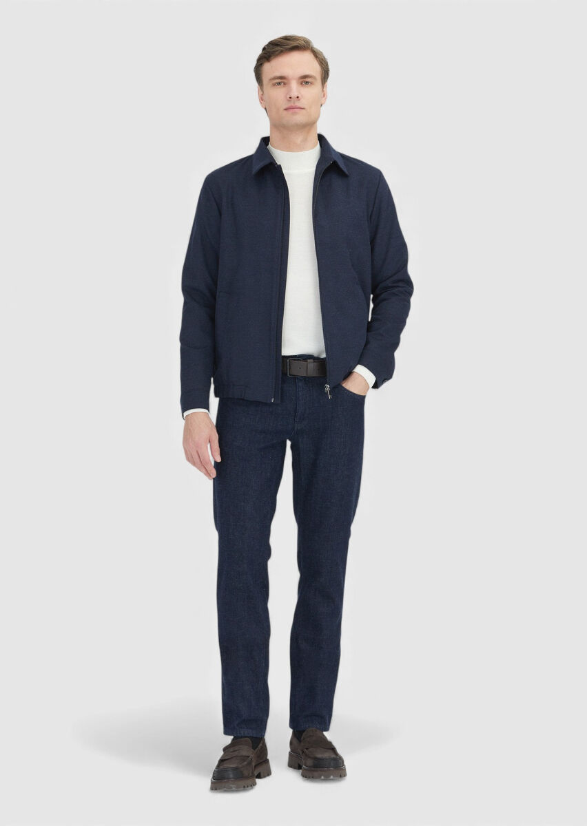 Navy Blue Shirt Jacket - 2