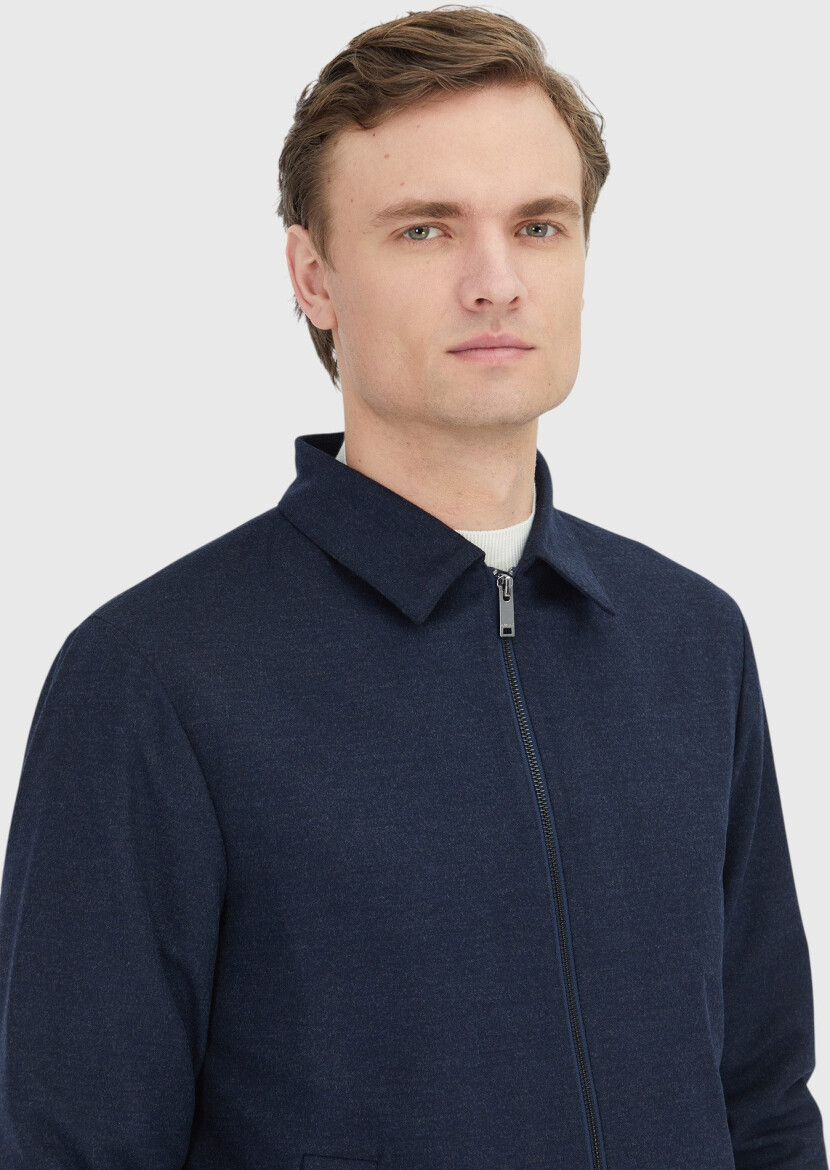 Navy Blue Shirt Jacket - 4