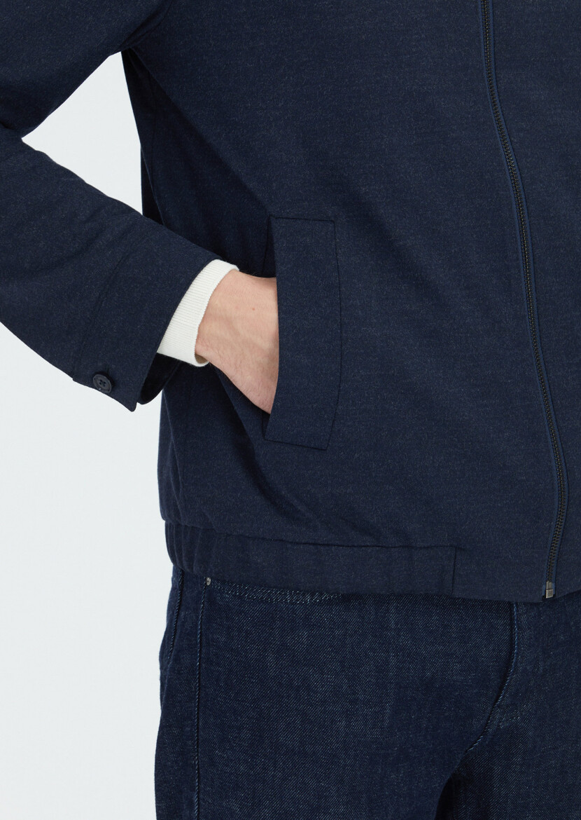 Navy Blue Shirt Jacket - 5