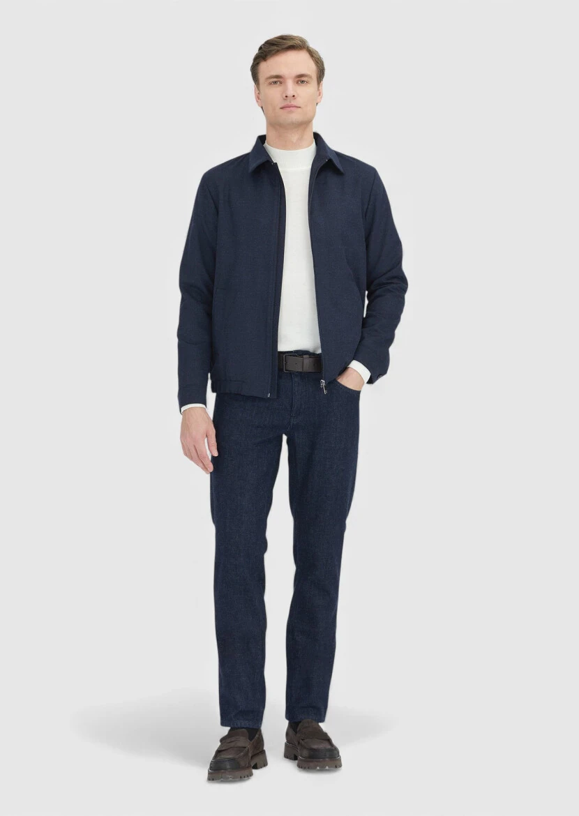 Navy Blue Shirt Jacket - 2