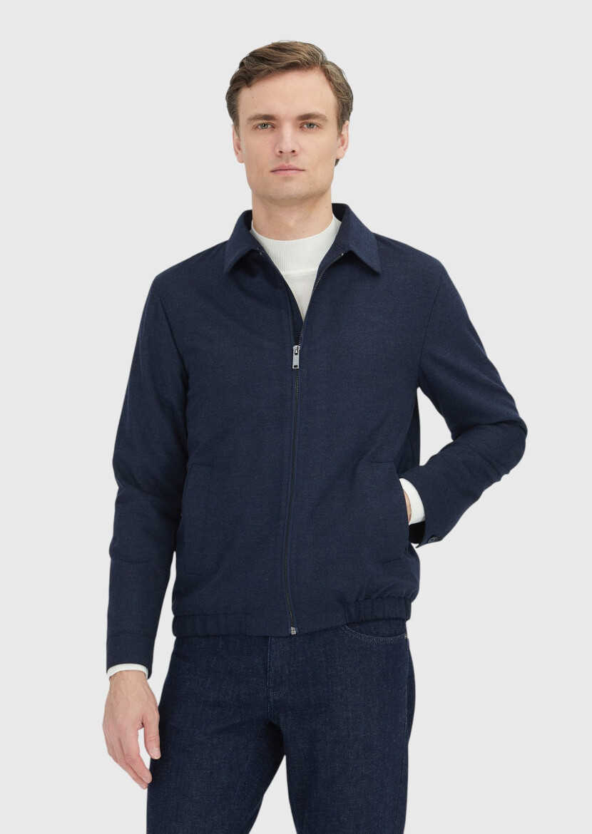 Navy Blue Shirt Jacket - RAMSEY