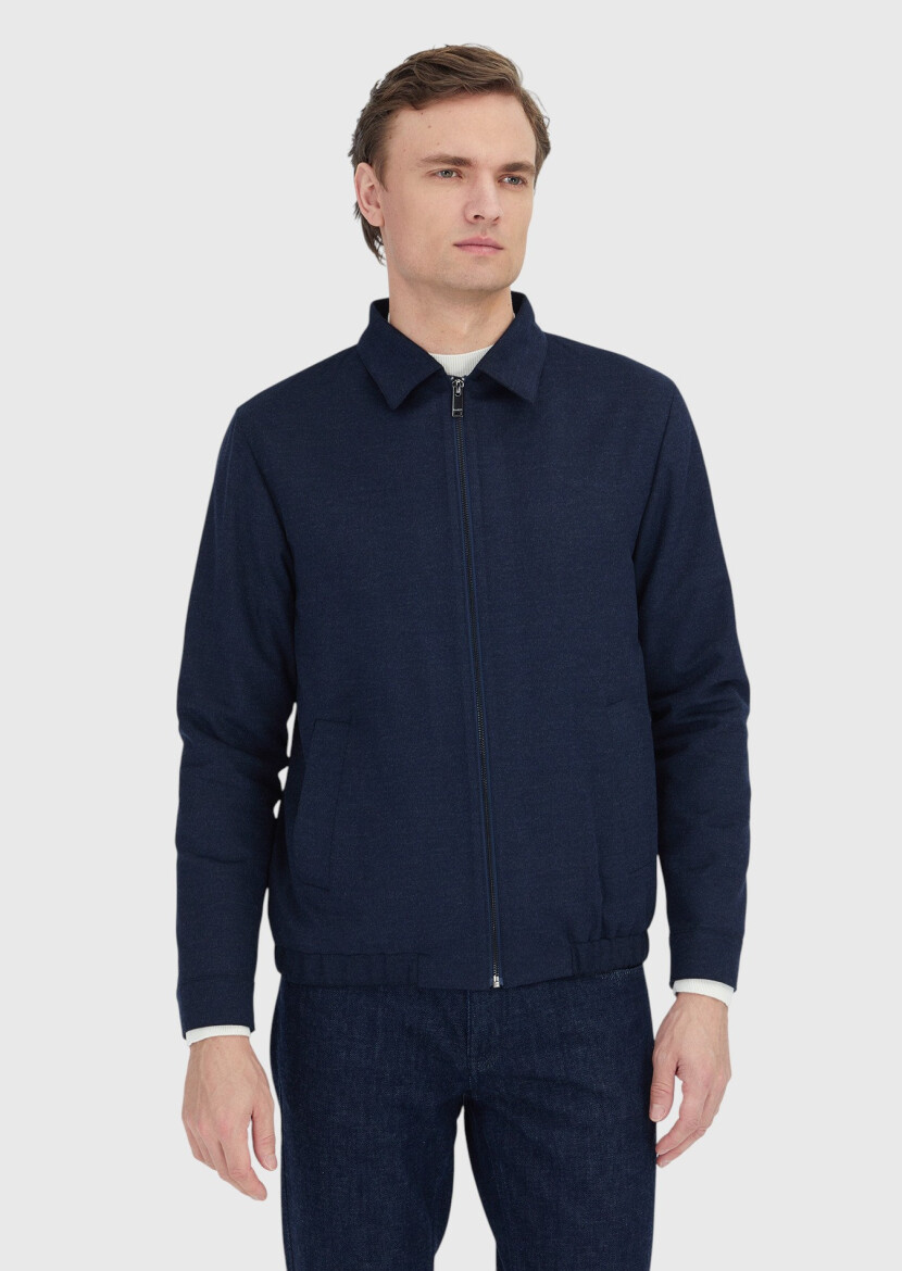 Navy Blue Shirt Jacket - 3