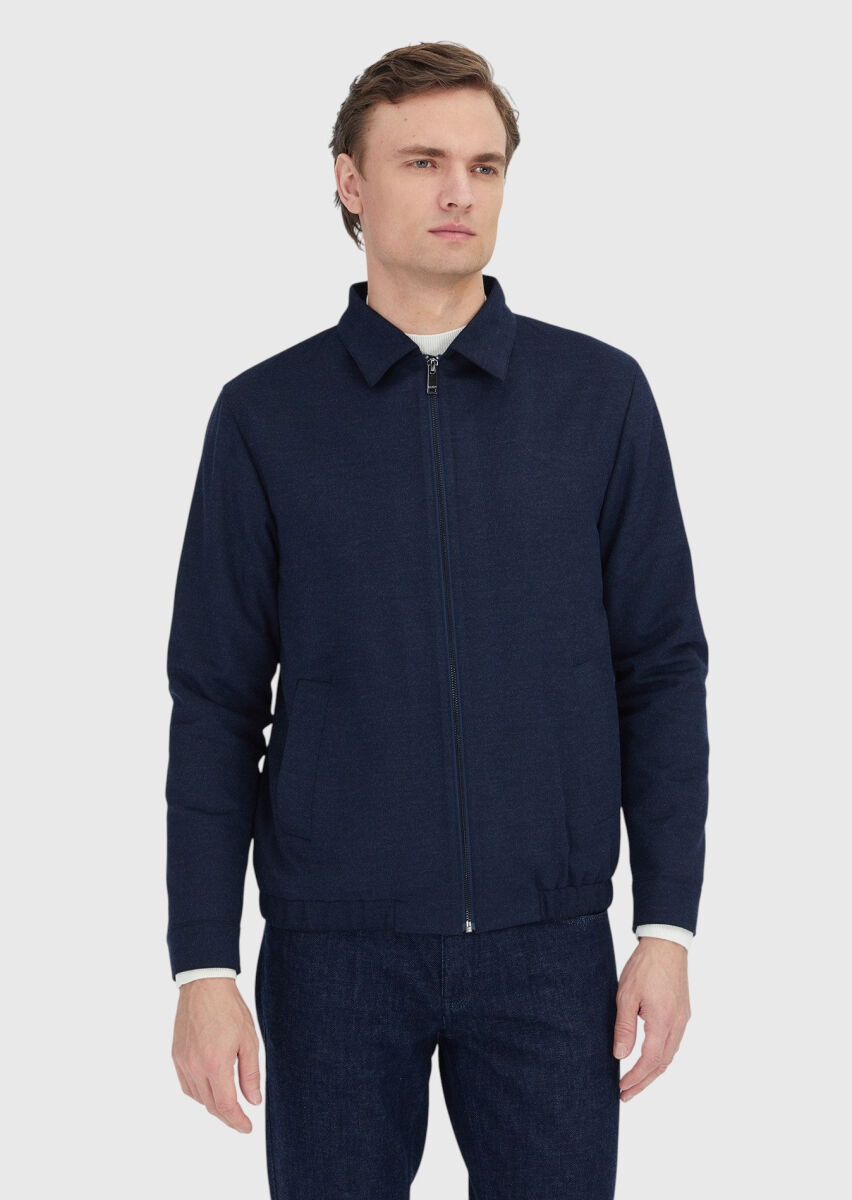 Navy Blue Shirt Jacket - 3