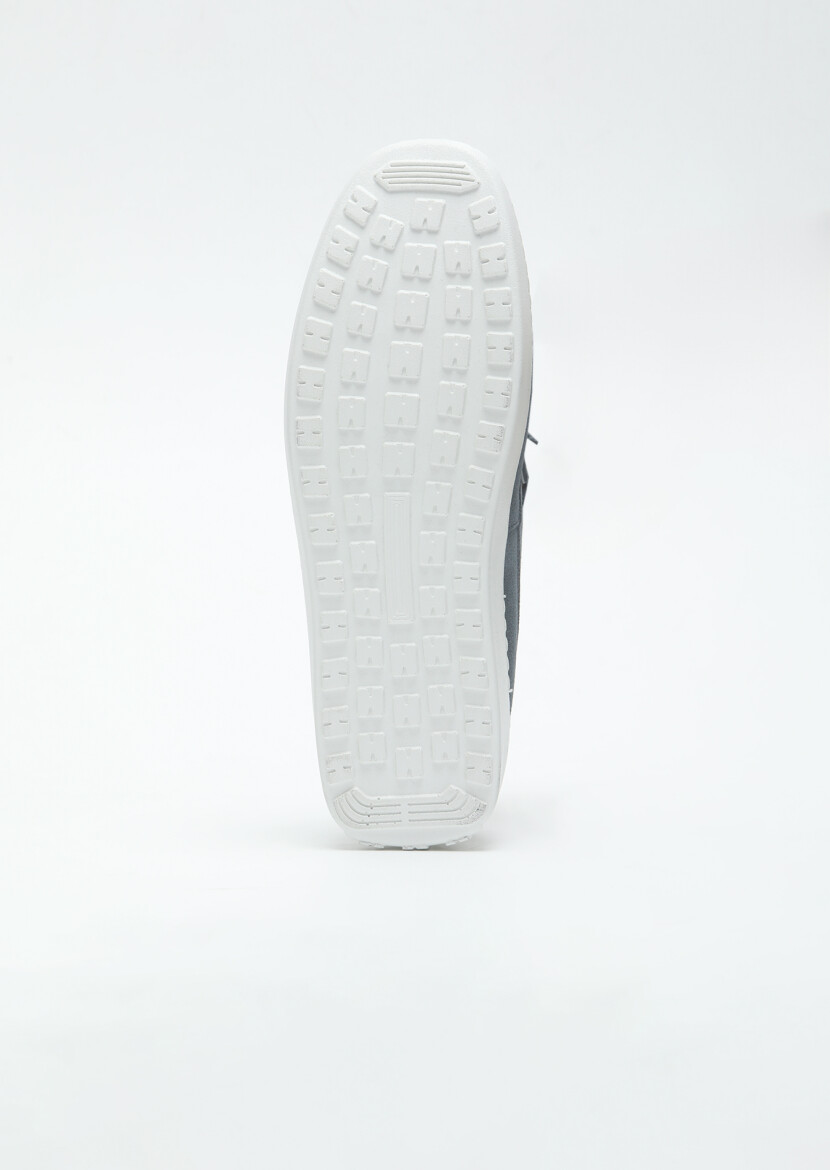 Navy Blue Suede Casual Loafer - 4