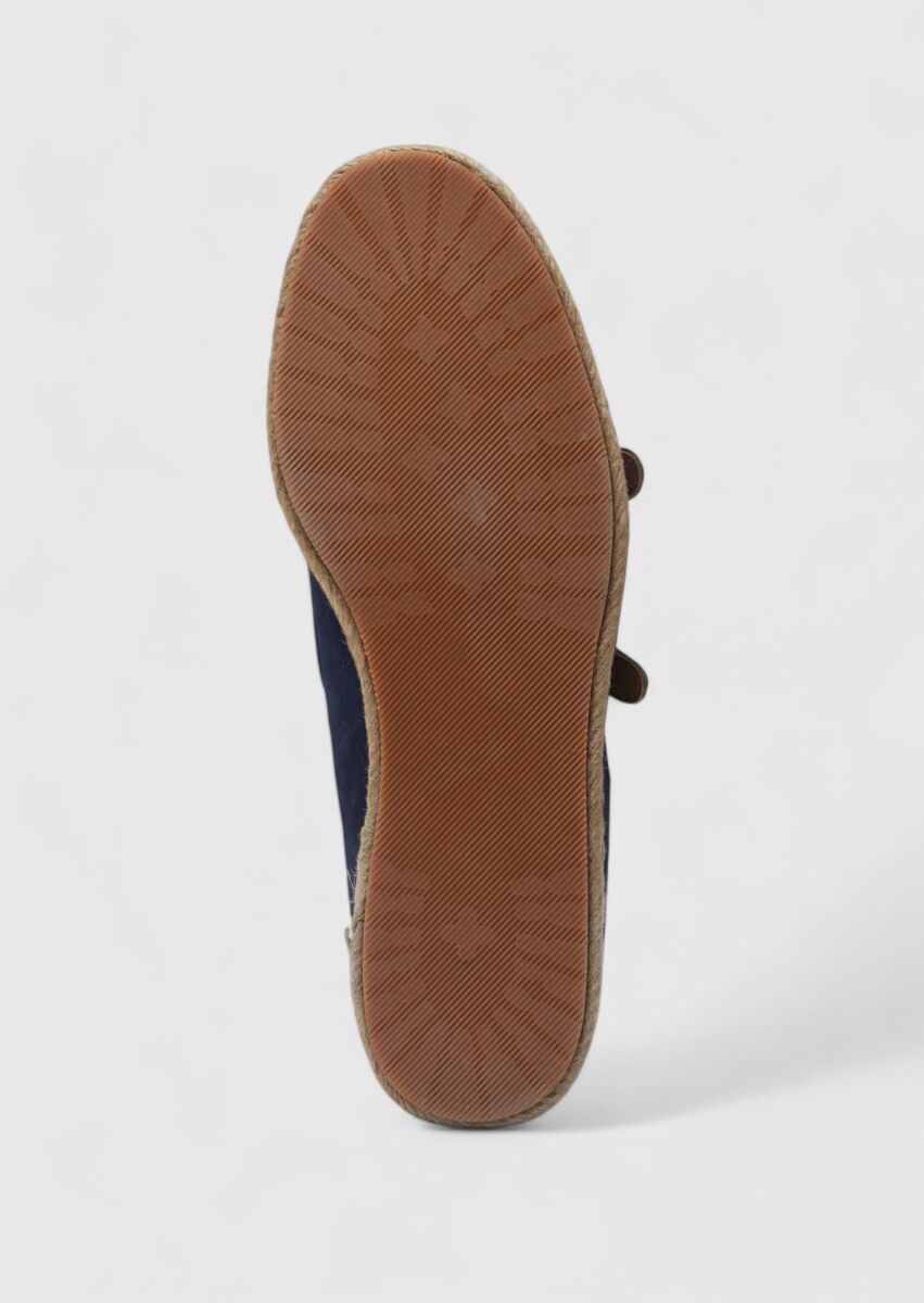 Navy Blue Suede Casual Loafer - 4