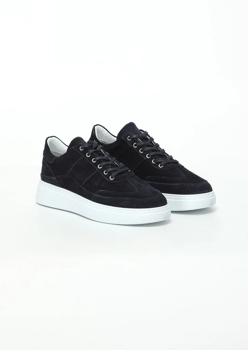 Navy Blue Suede Sneaker - 2