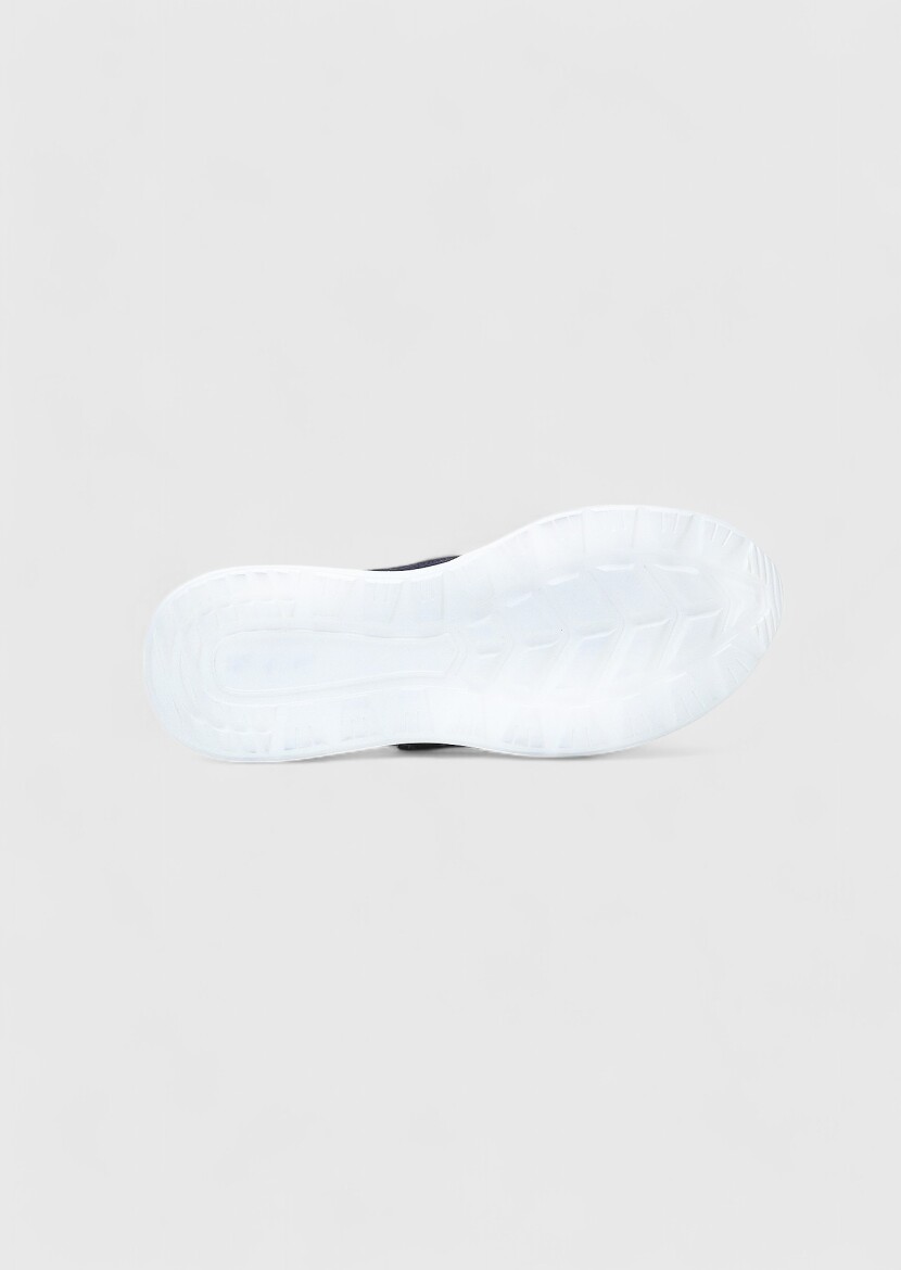 Navy Blue Suede Sneaker - 5