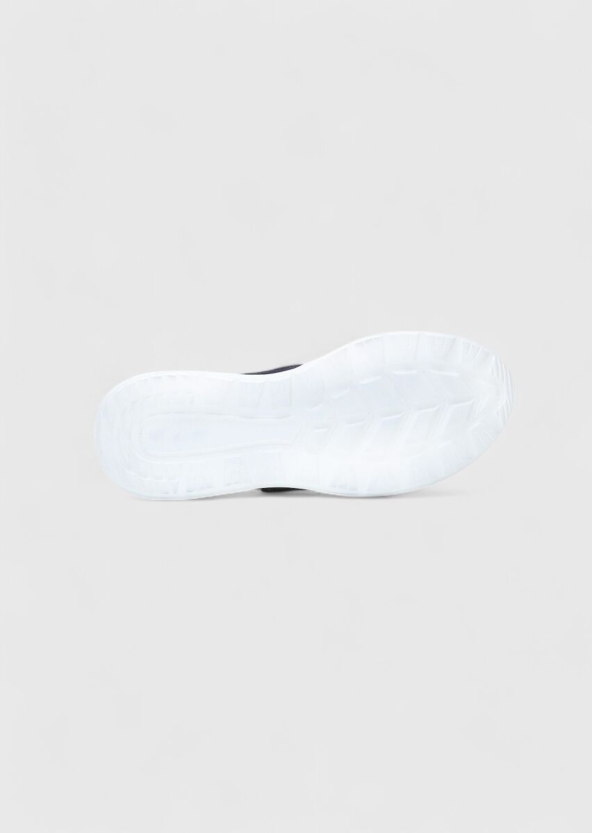 Navy Blue Suede Sneaker - 5