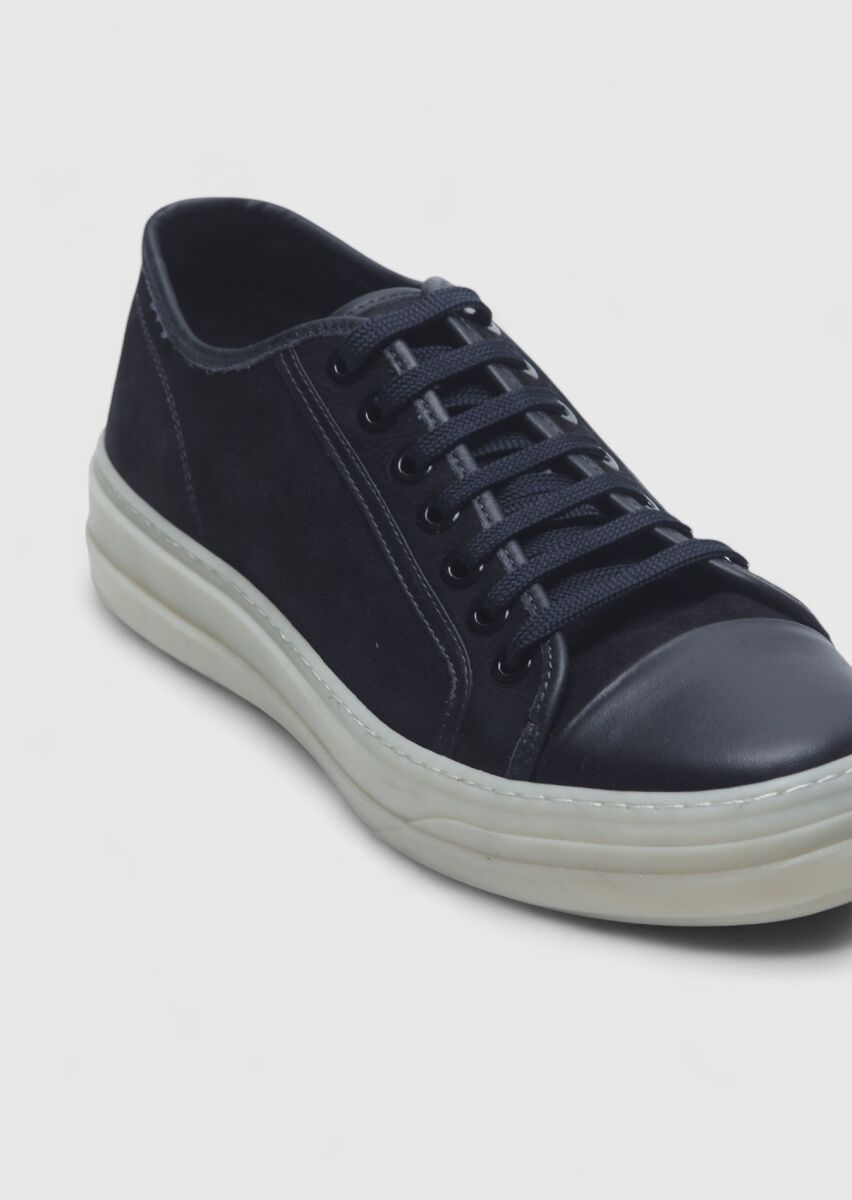 Navy Blue Suede Sneaker - 2