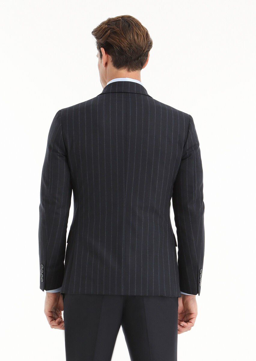 Navy Blue Suit With Waistcoat - 4