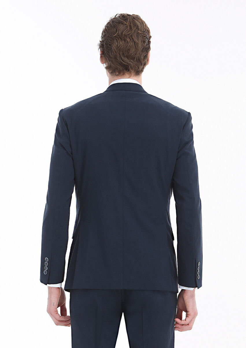 Navy Blue Suit With Waistcoat - 7