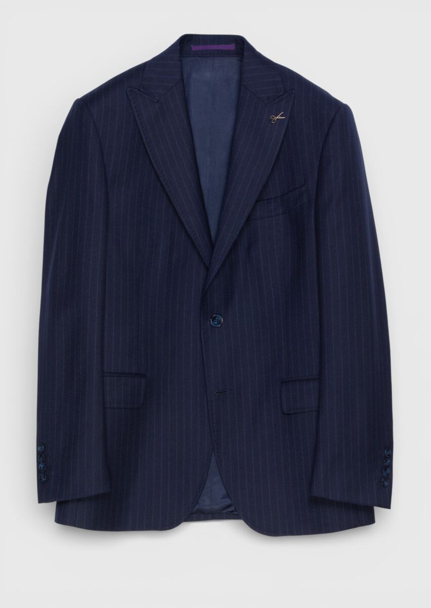 Navy Blue Suit With Waistcoat - 1