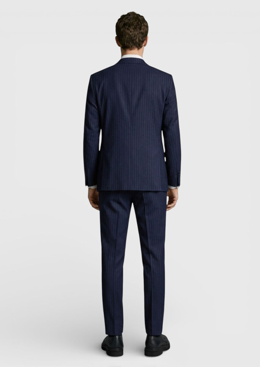 Navy Blue Suit With Waistcoat - 4