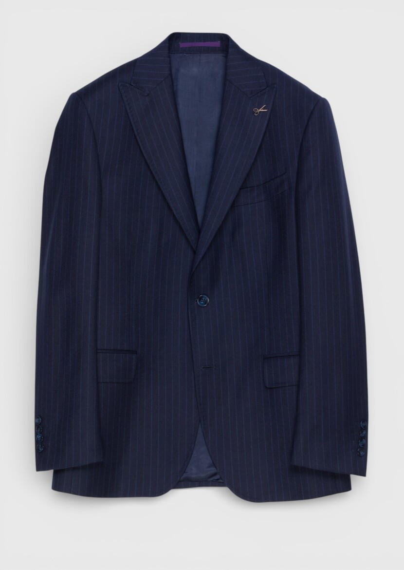 Navy Blue Suit With Waistcoat - 6