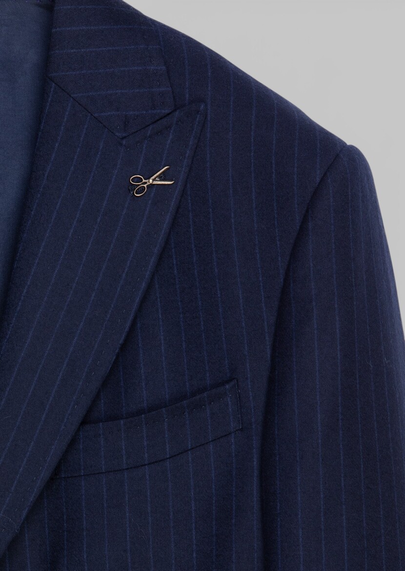 Navy Blue Suit With Waistcoat - 7