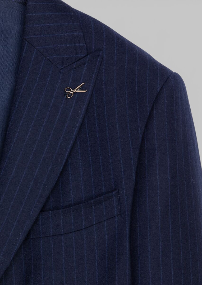 Navy Blue Suit With Waistcoat - 7