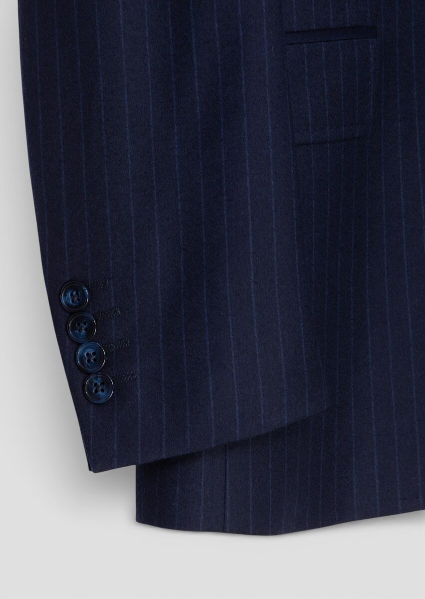 Navy Blue Suit With Waistcoat - 8