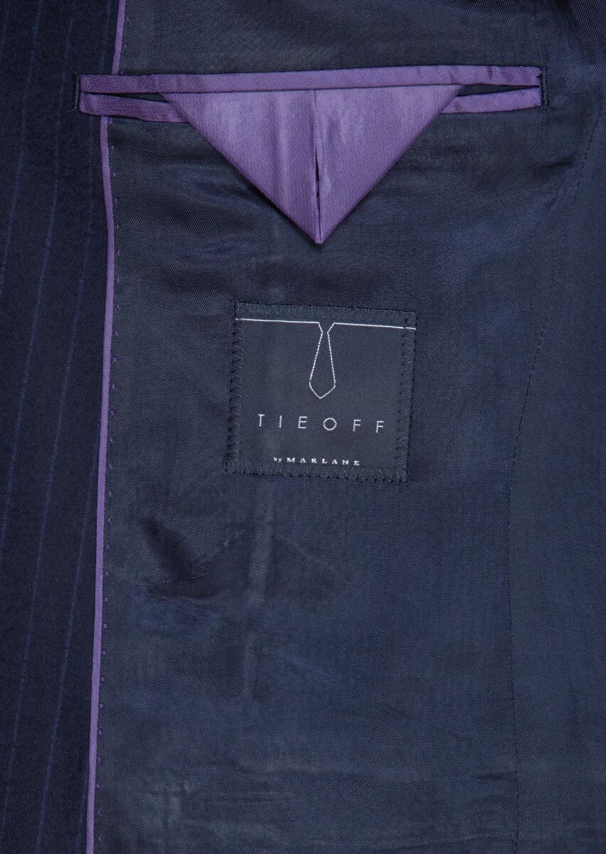 Navy Blue Suit With Waistcoat - 9