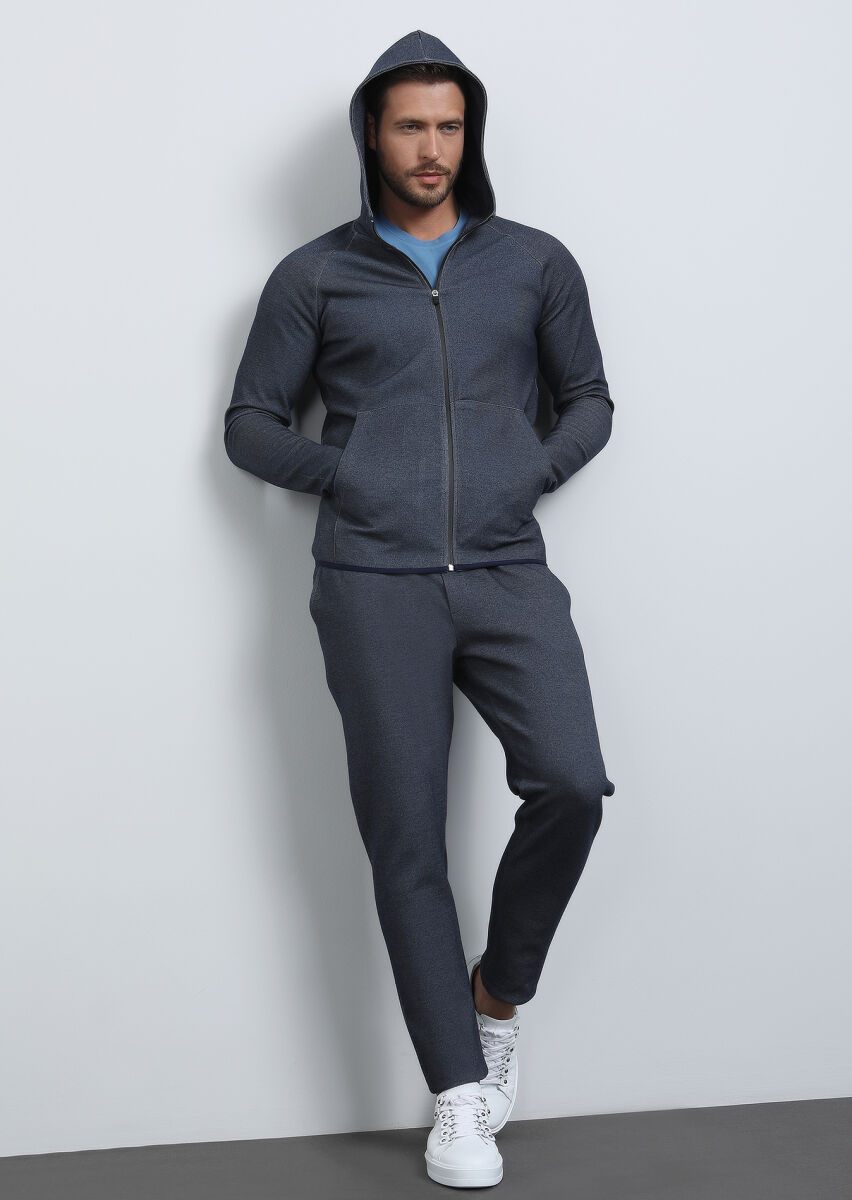 Navy Blue Sweat Pants - 2