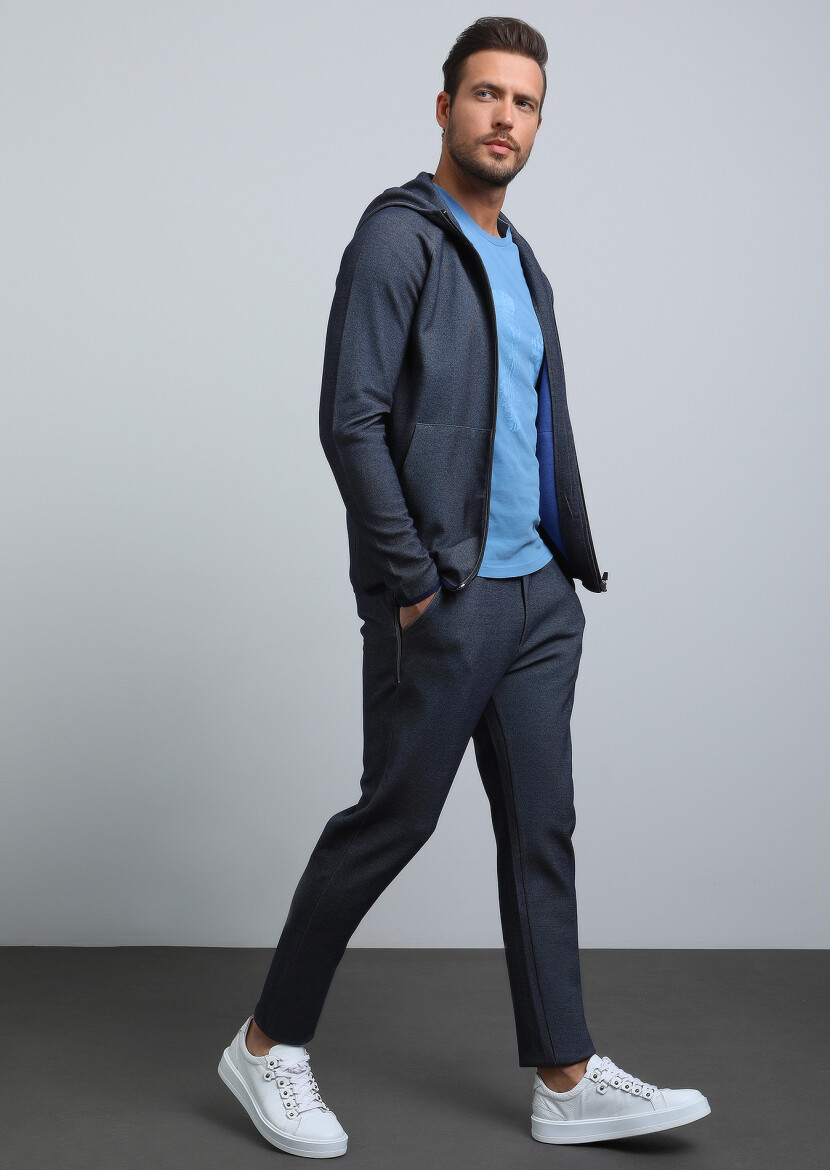 Navy Blue Sweat Pants - 4