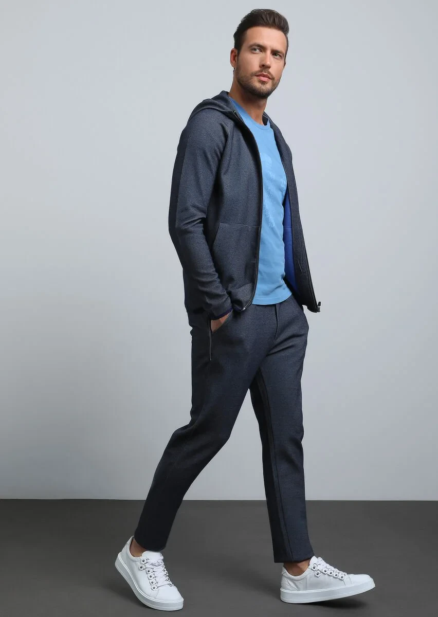 Navy Blue Sweat Pants - 4