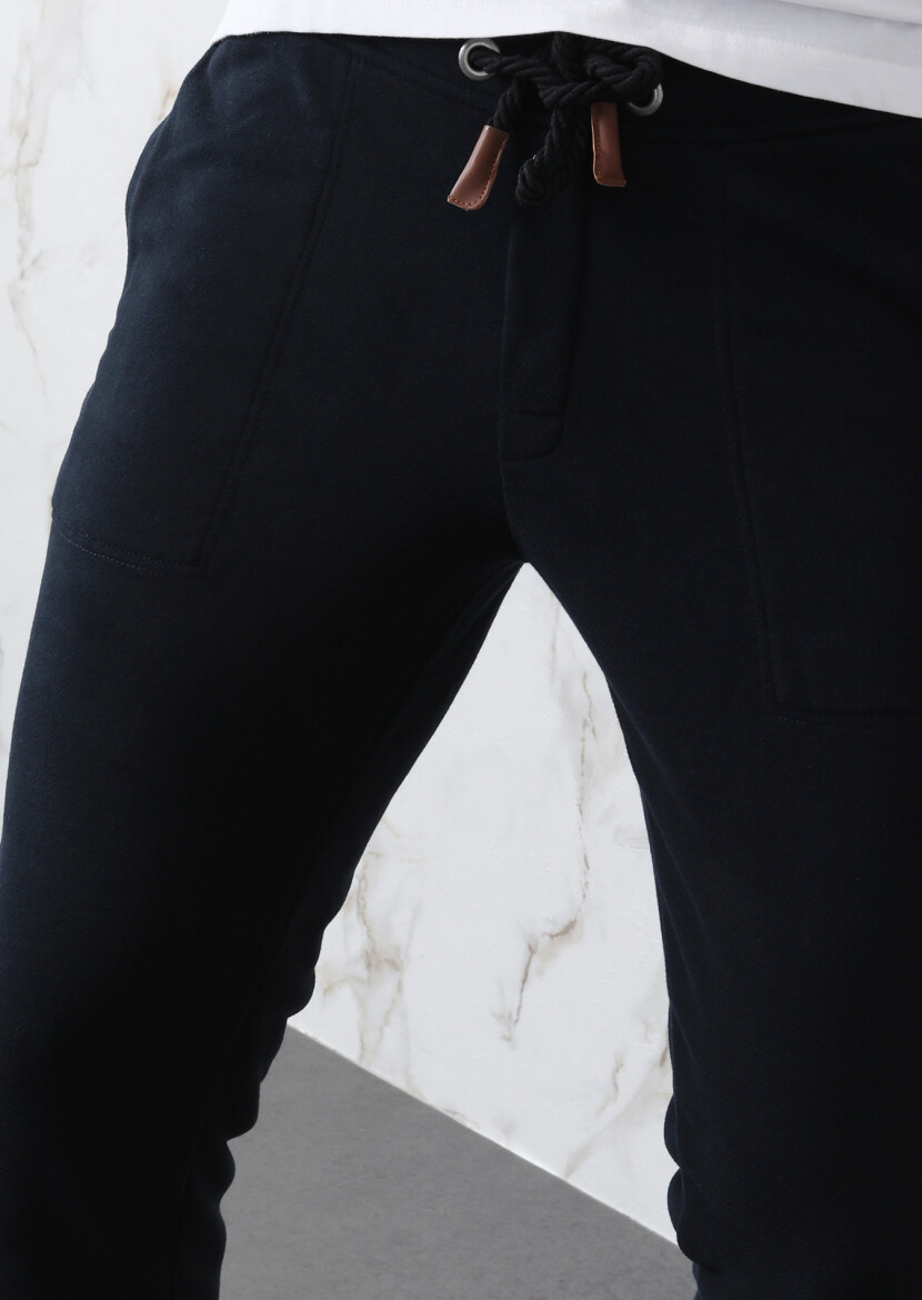 Navy Blue Sweat Pants - 4