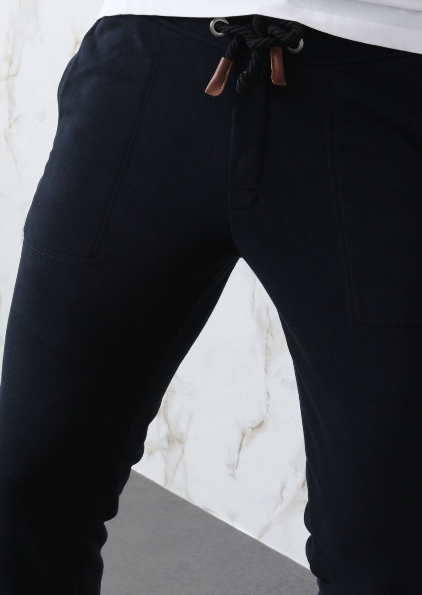 Navy Blue Sweat Pants - 4