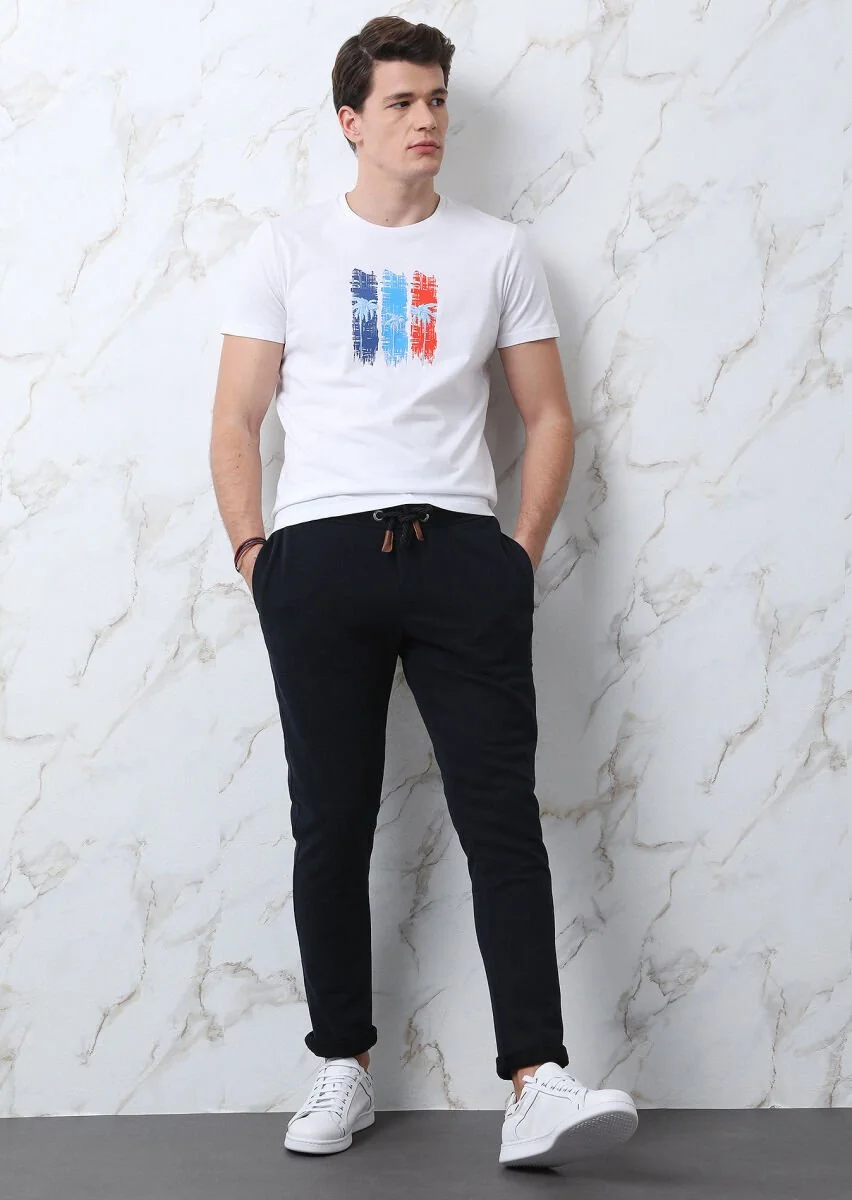 Navy Blue Sweat Pants - 1