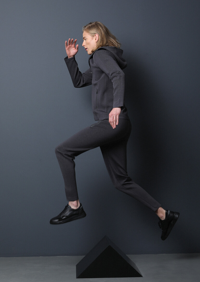 Navy Blue Sweat Pants - 1