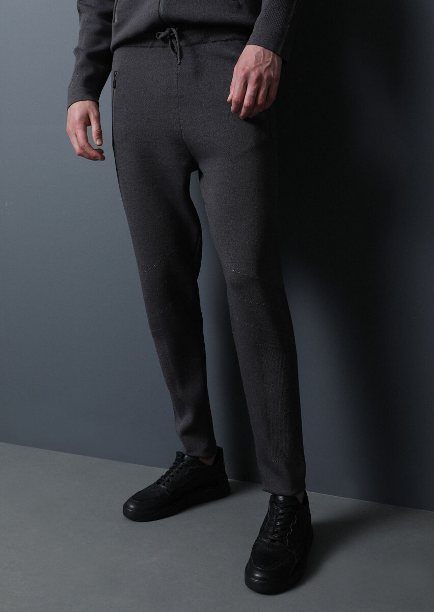 Navy Blue Sweat Pants - 2