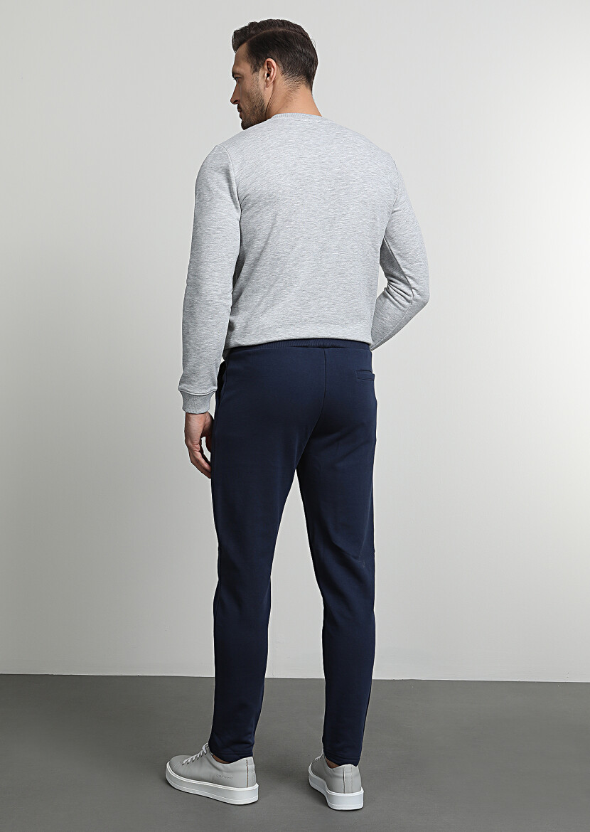 Navy Blue Sweat Pants - 4