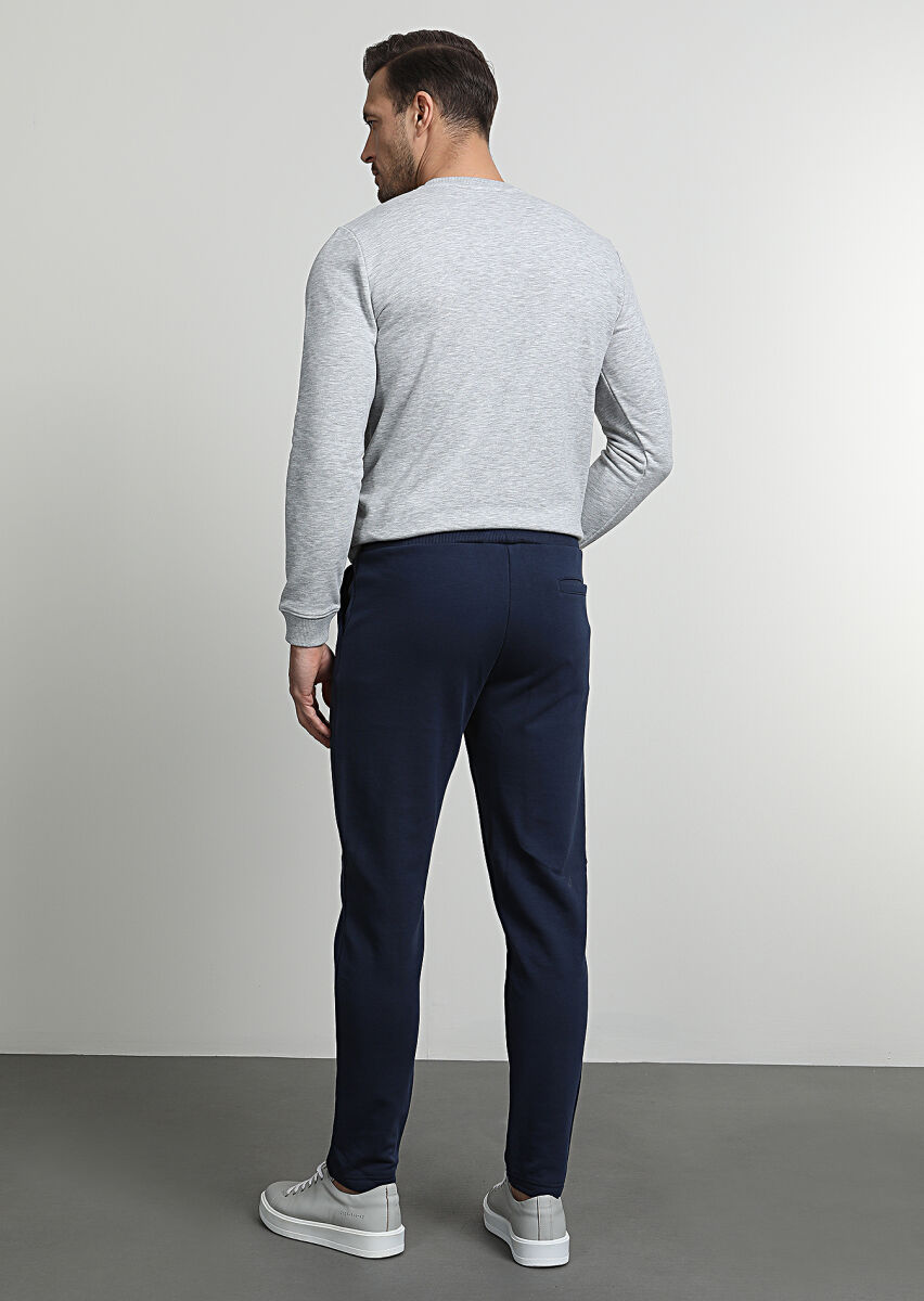Navy Blue Sweat Pants - 4