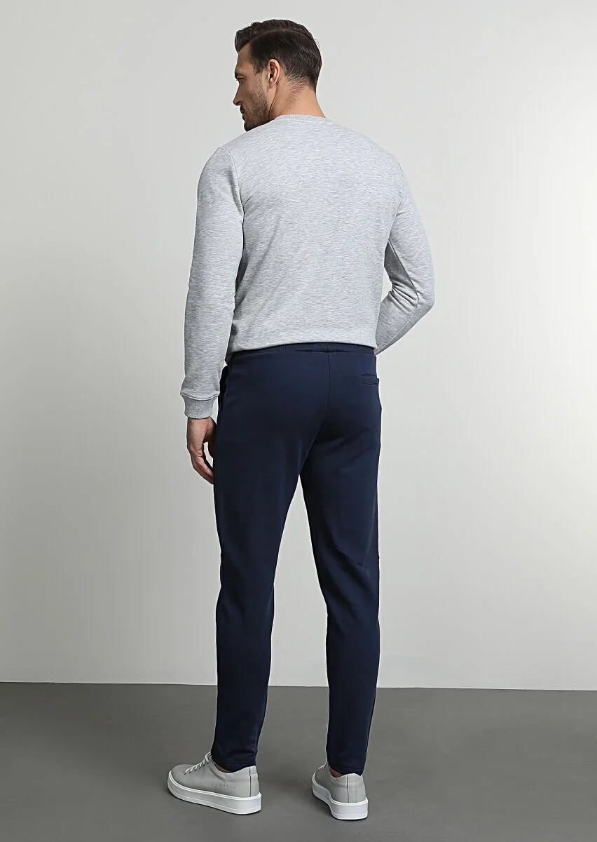 Navy Blue Sweat Pants - 4