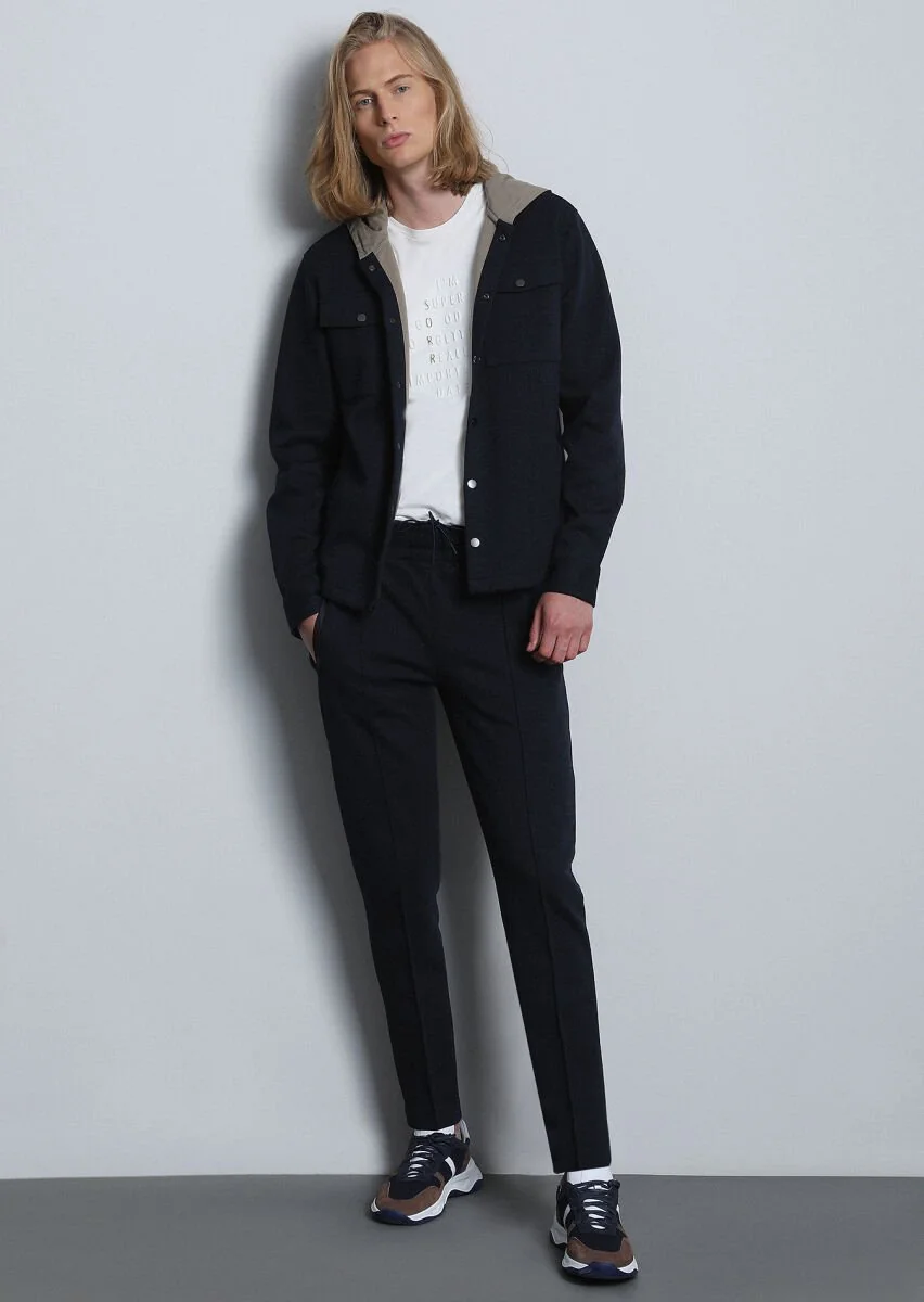 Navy Blue Sweat Pants - 1