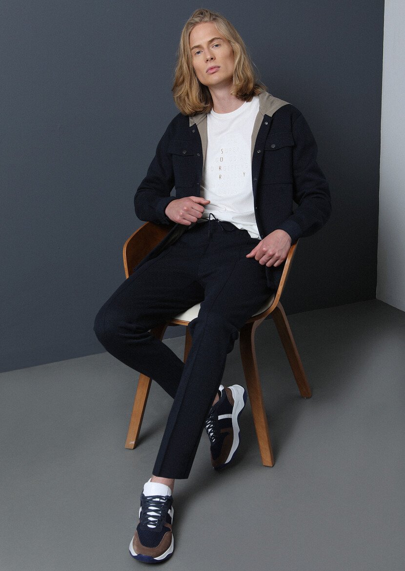 Navy Blue Sweat Pants - 2