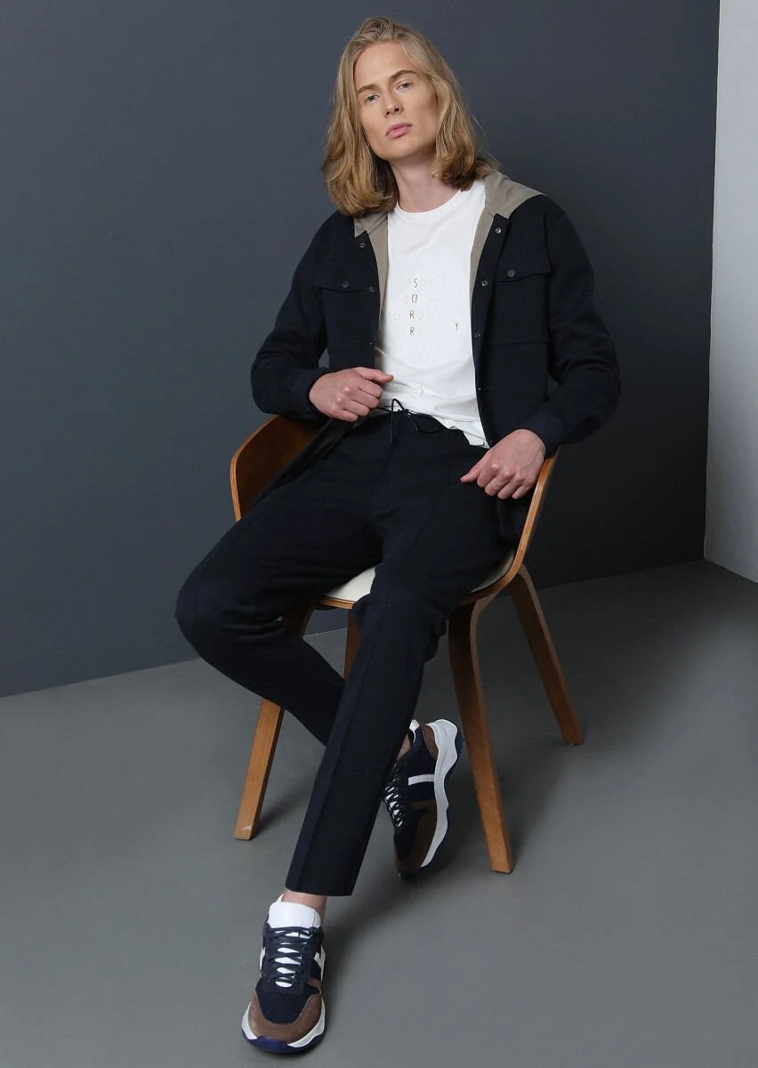 Navy Blue Sweat Pants - 2