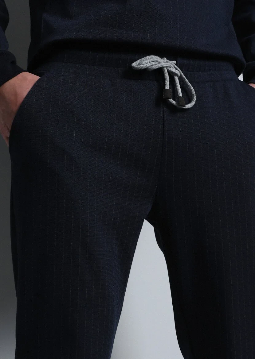 Navy Blue Sweat Pants - 3