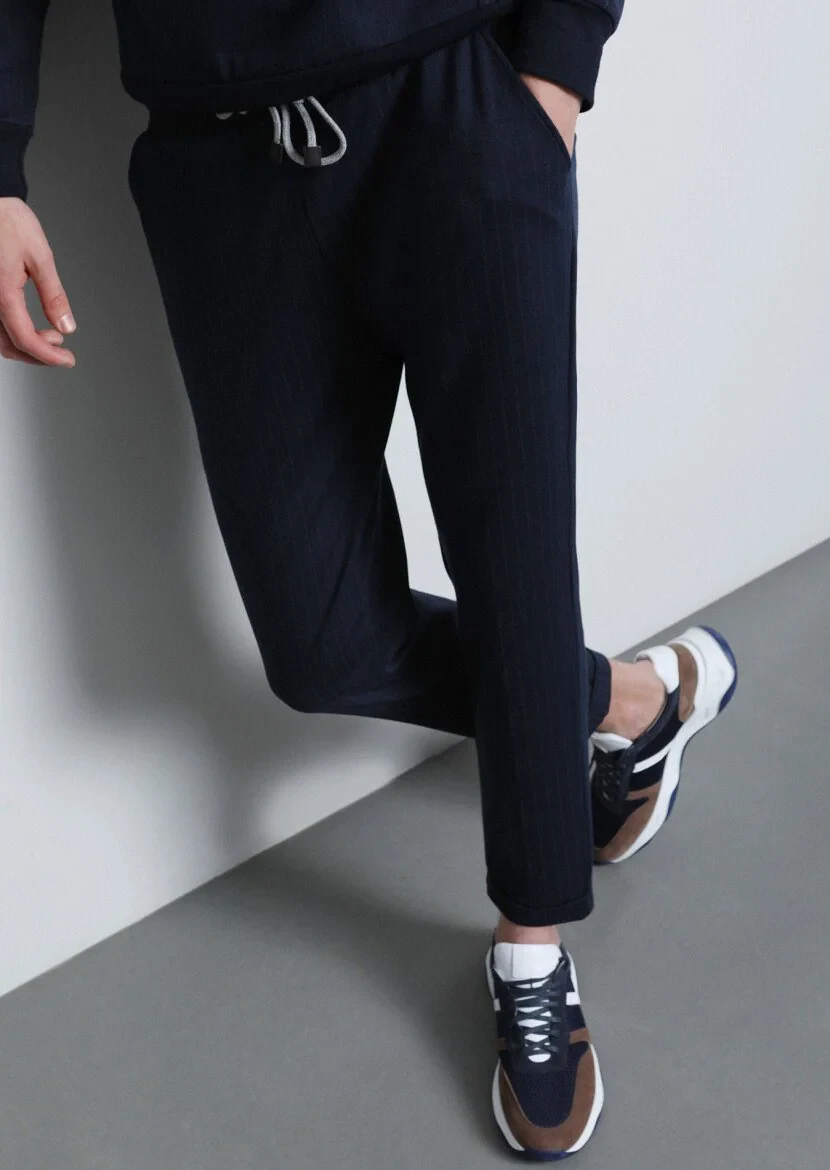 Navy Blue Sweat Pants - 4