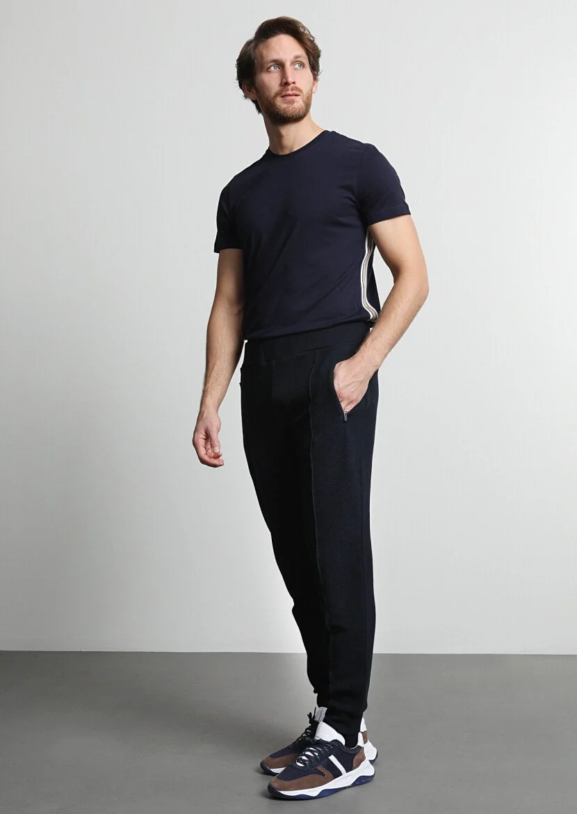 Navy Blue Sweat Pants - 1