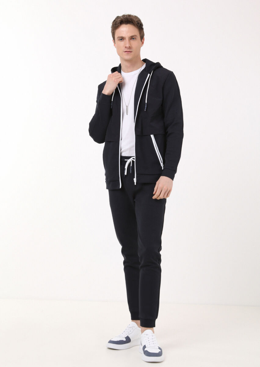 Navy Blue Sweat Pants - 4