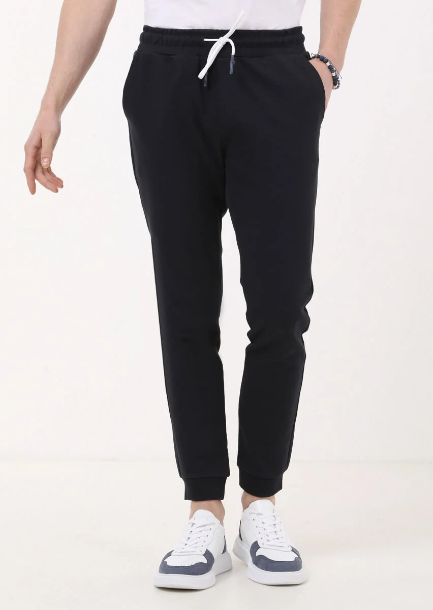 Navy Blue Sweat Pants - 2