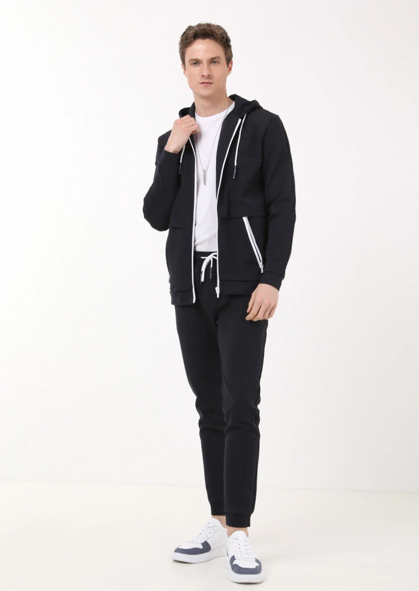 Navy Blue Sweat Pants - 4
