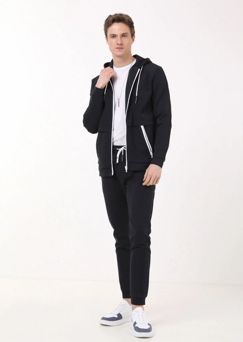Navy Blue Sweat Pants - 4