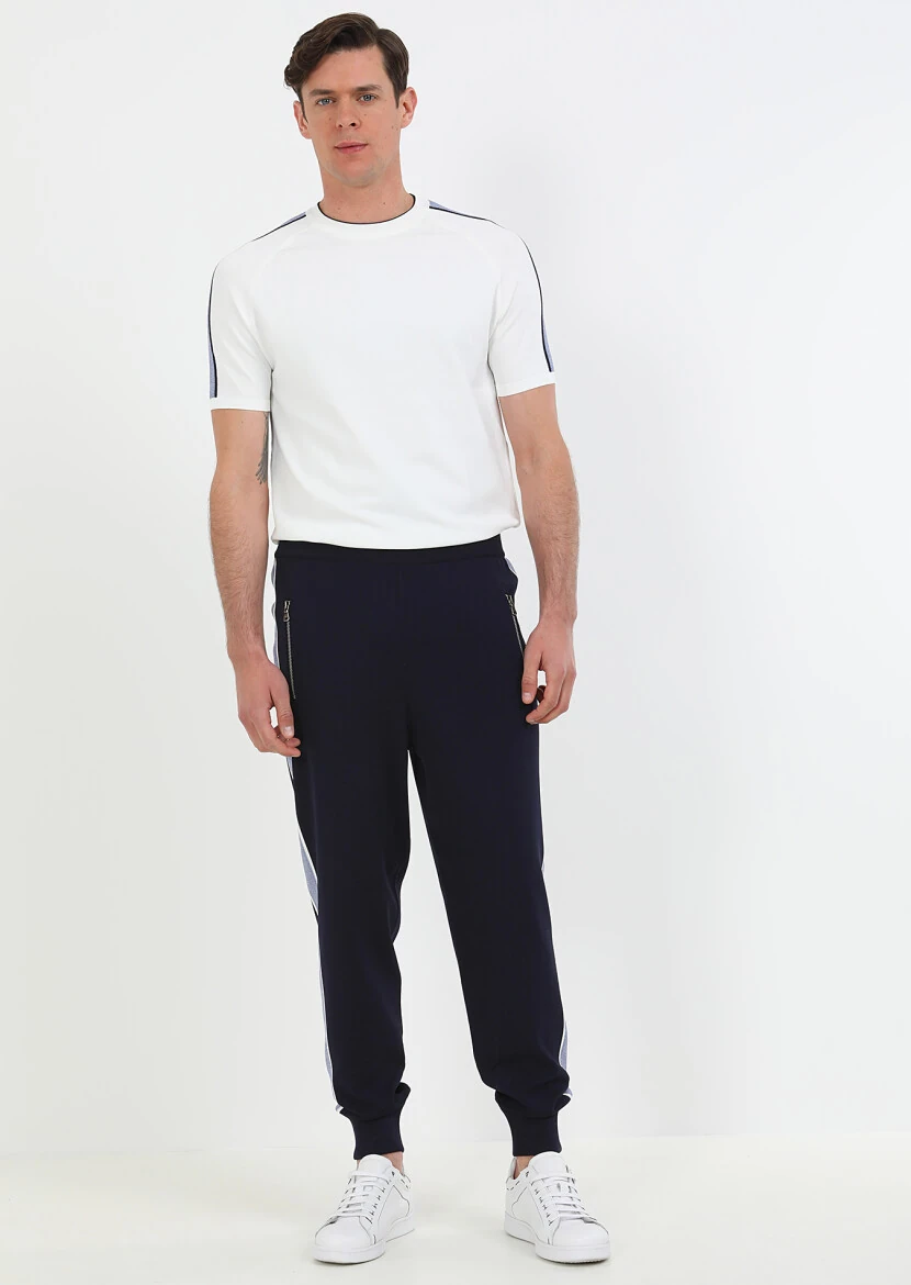 Navy Blue Sweat Pants - 1